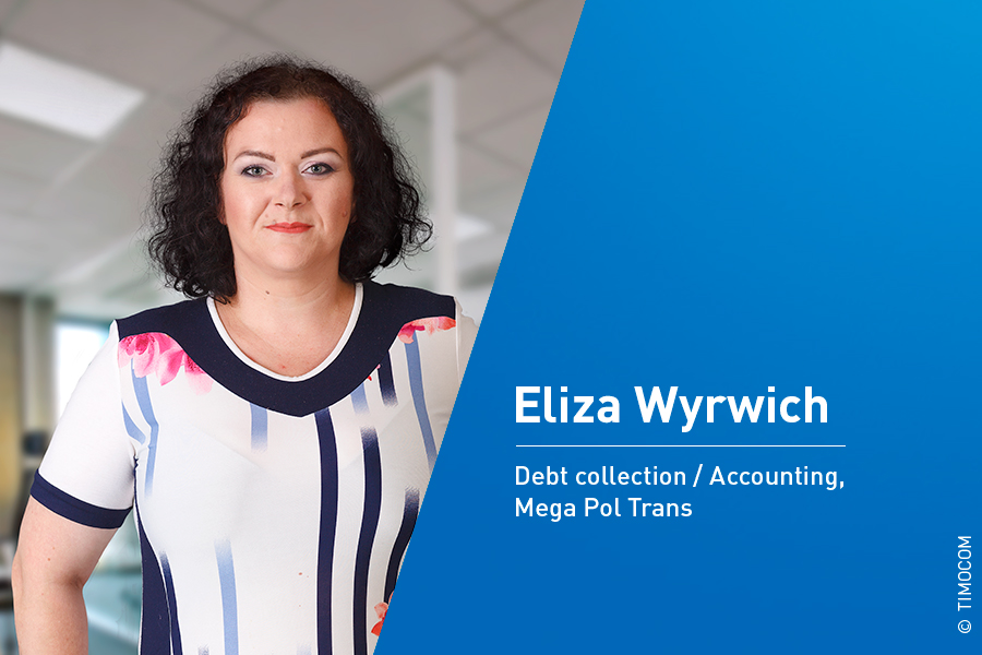 Eliza Wyrwich arbeitet in der Abteilung für Buchhaltung, Rechnungswesen und Inkasso bei Mega Pol Trans in Pila und setzt bei off