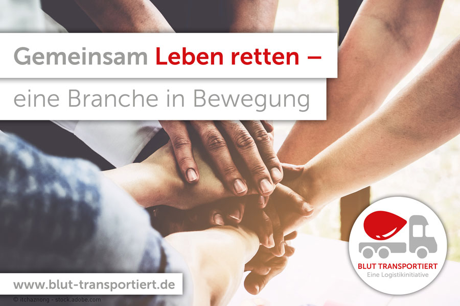 „Blut transportiert“ ist eine Initiative für die Bekämpfung von Blutkrankheiten, die von Logistikunternehmen unterstützt wird