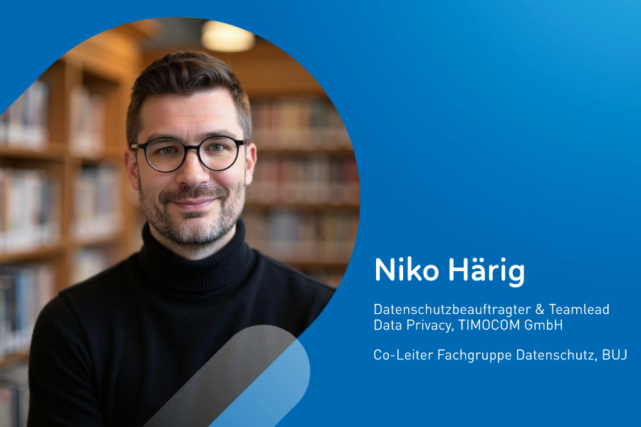 Niko Härig, Datenschutzbeauftragter bei TIMOCOM