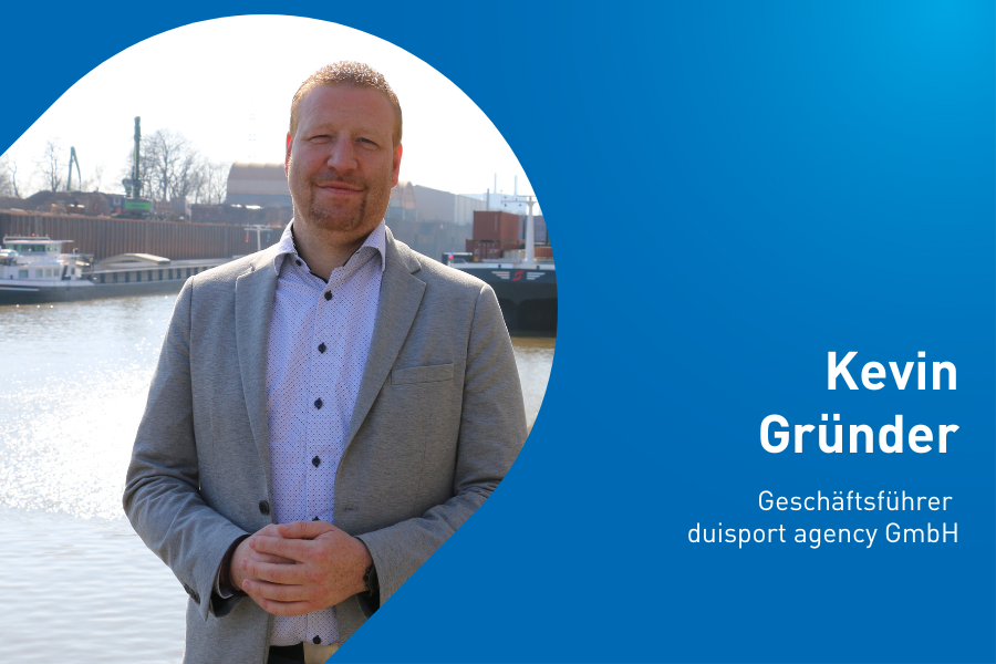 Kevin Gründer, Geschäftsführer der duisport agency GmbH