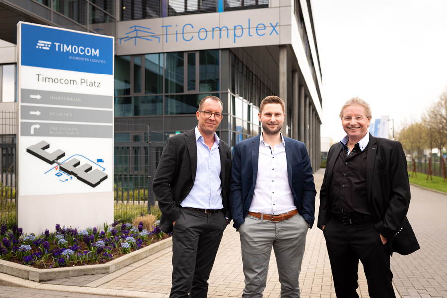 Der TIMOCOM Gründer und die Geschäftsführung des IT-Unternehmens © TIMOCOM